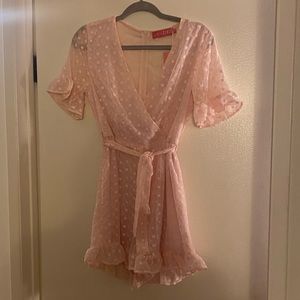 Cute Pink Ruffle Romper